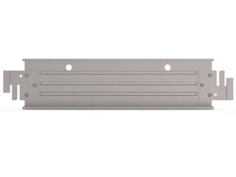 A steel toe board is vertically displayed.