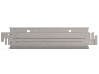 A steel toe board is vertically displayed.