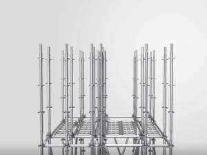 Insert the second layer standards to the upper part of the first layer standards.
